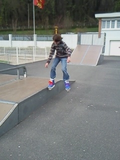 Photo de Bastien en roller